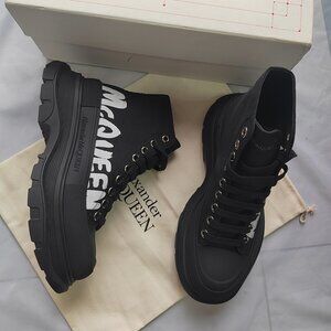 Alexander McQueen Black High-Top Sneakers